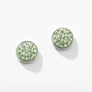 Touchstone Crystal August Birthstone Stud Earrings | Peridot | Swarovski